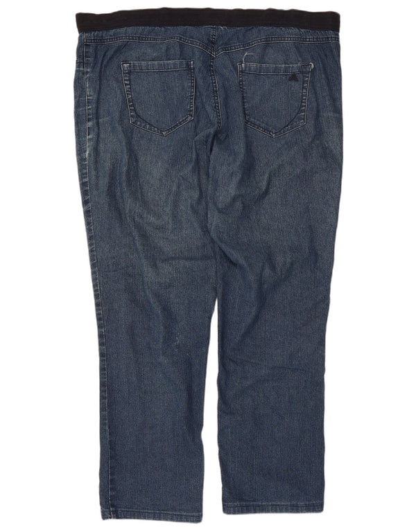 Jeans dritti autografi da donna Marks & Spencer UK 18 XL W44 L29 Blu