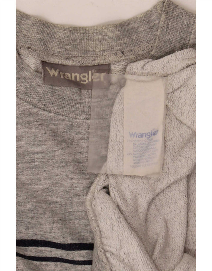 Felpa da uomo Wrangler Maglione piccolo in cotone chiazzato grigio