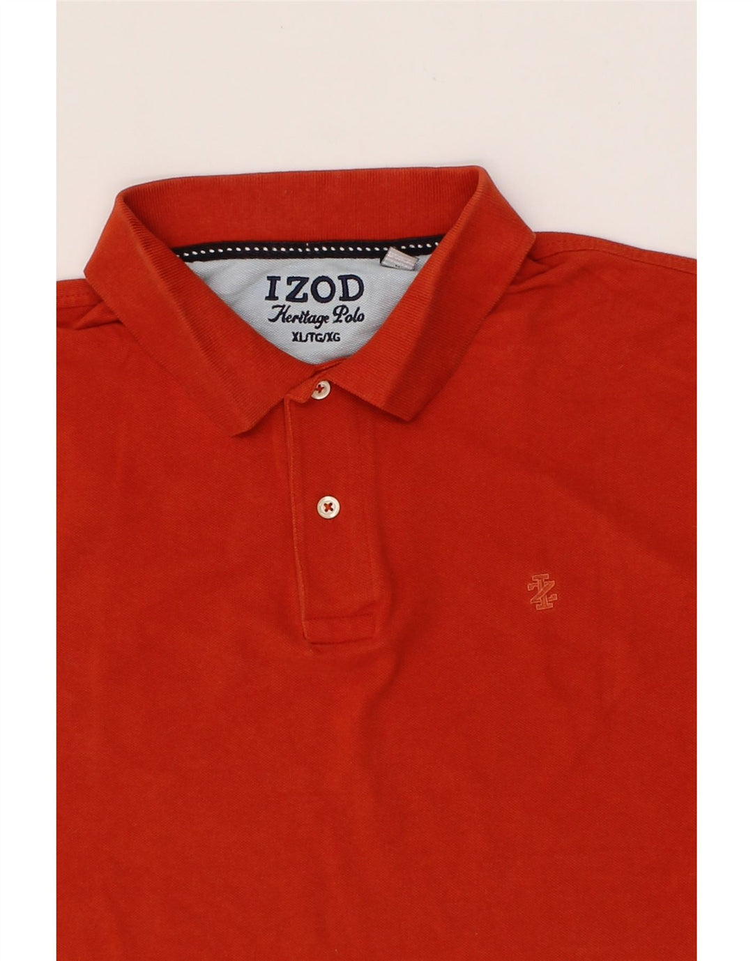 IZOD Mens Polo Shirt XL Orange Cotton Vintage Izod and Second-Hand Izod from Messina Hembry 