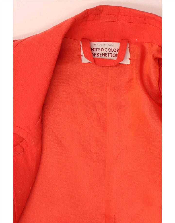 Cappotto da donna Benetton UK 14 arancione medio
