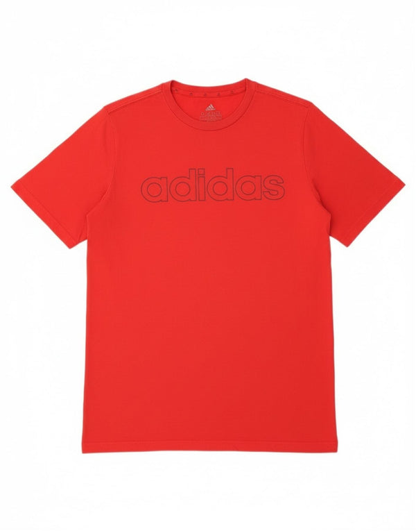 T-shirt grafica Adidas da bambino 15-16 anni in cotone rosso