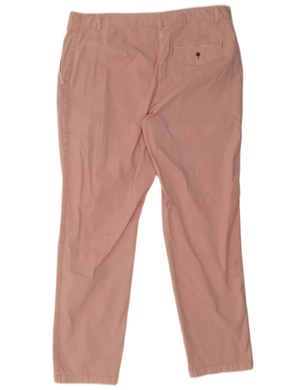 Pantaloni chino skinny da donna Marks & Spencer UK 18 XL W38 L31 Cotone rosa