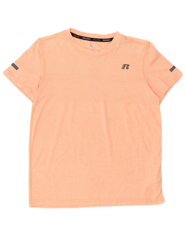 T-shirt da ragazzo Russell Athletic Top 10-11 anni grande in nylon rosa