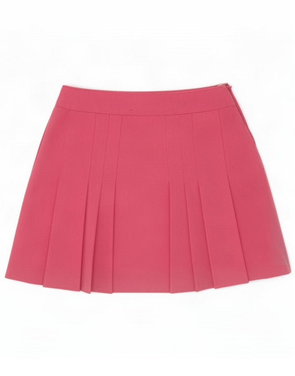 Hansen minigonna a pieghe da donna EU 36 piccola W25 poliestere rosa