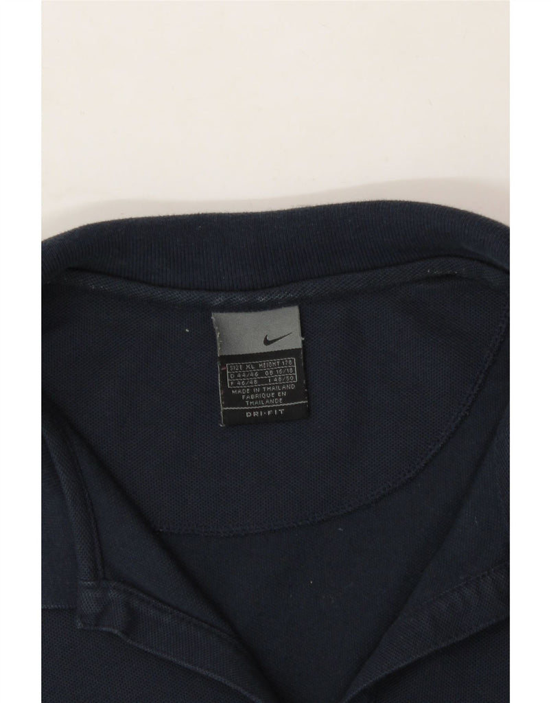 NIKE Womens Dri Fit Sleeveless Polo Shirt UK 16/18 XL Navy Blue Vintage Nike and Second-Hand Nike from Messina Hembry 