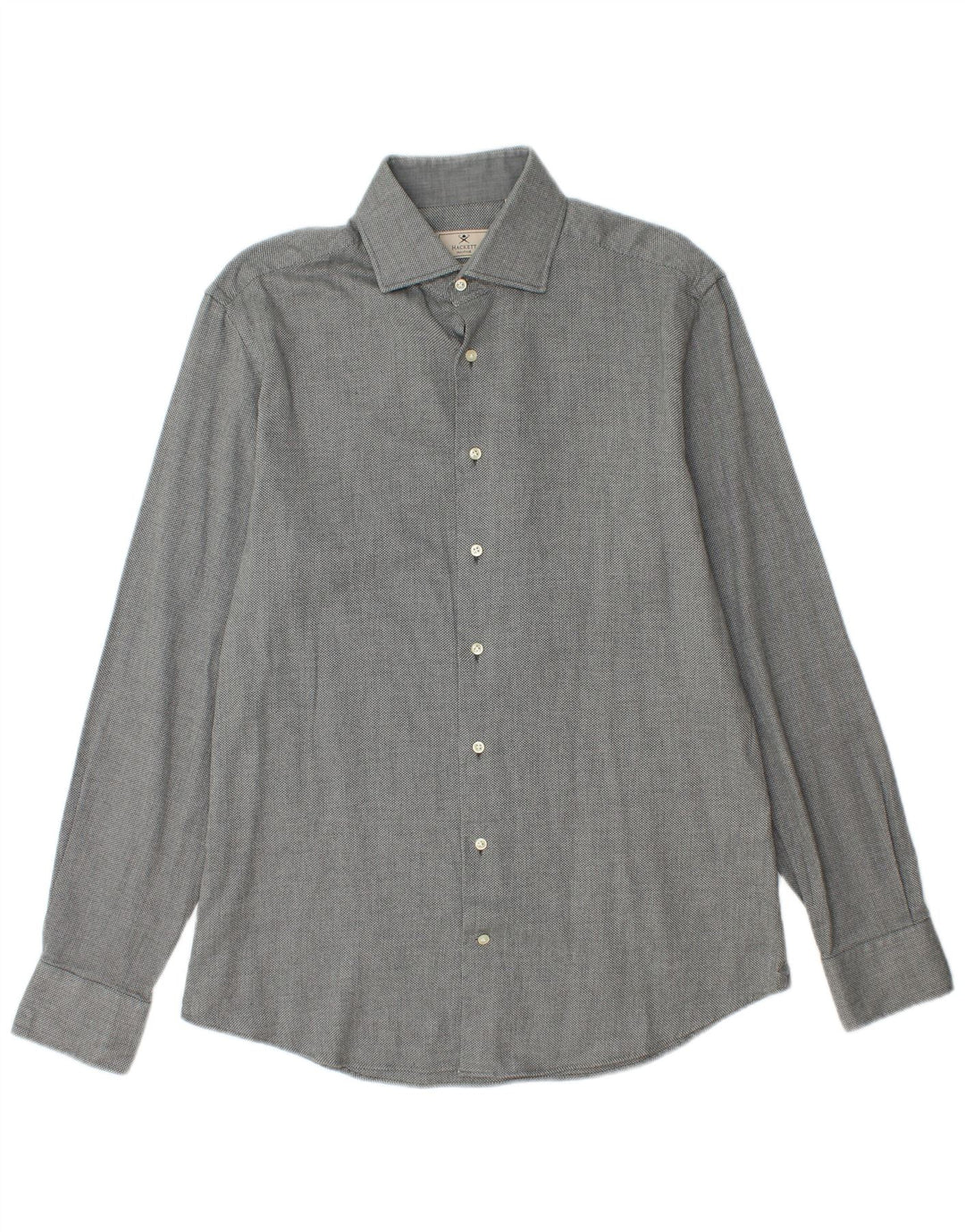 Camicia HACKETT da uomo slim fit in cotone grigio medio