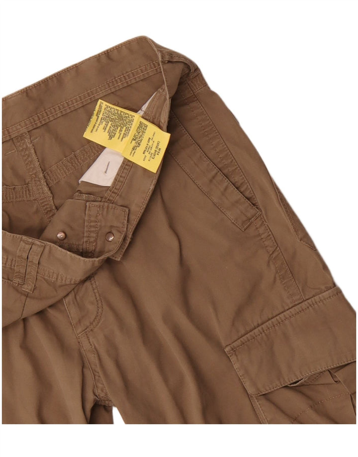 Pantaloncini cargo da uomo Wrangler W34 grandi in cotone marrone