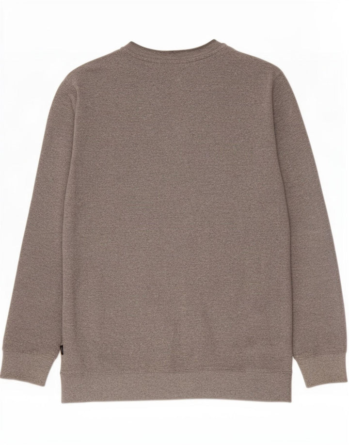Felpa grafica da uomo di Vans, maglione grande, cotone chiazzato grigio