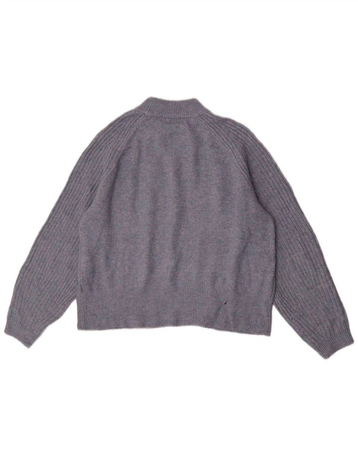 Maglione maglione girocollo da donna Marks & Spencer UK 14 blu navy medio