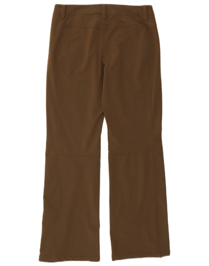 Pantaloni cargo Columbia Bootcut da donna in titanio US 8 Medium W30 L30 Marrone