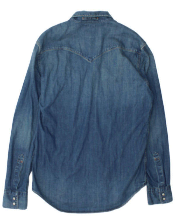 Camicia di jeans da uomo Levi's blu medio