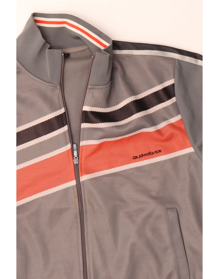 Giacca da tuta da uomo QUIKSILVER grande color grigio grigio