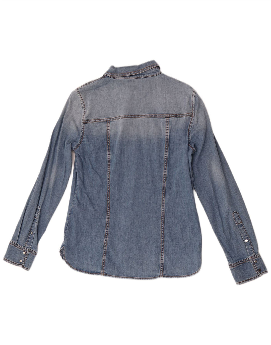 Camicia in denim da donna Marella UK 10 piccolo cotone blu