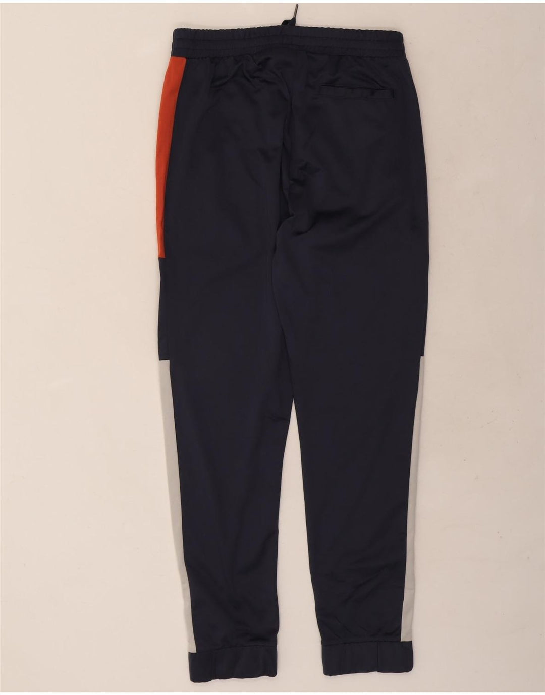 UMBRO Mens Tracksuit Trousers Joggers Large  Navy Blue Colourblock