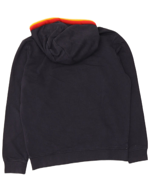 Felpa con cappuccio grafica da uomo Ellesse, cotone color block medio blu navy