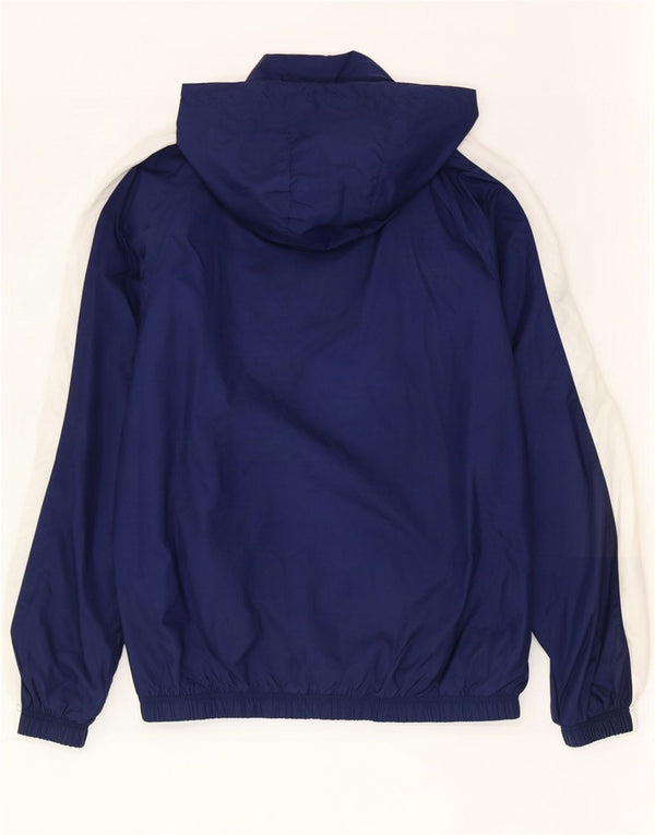 Giacca da ginnastica da uomo con cappuccio Nike, piccola, in nylon color block blu navy