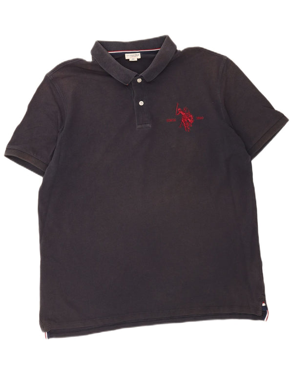 Polo Assn. degli Stati Uniti Camicia da uomo 2XL in cotone blu navy