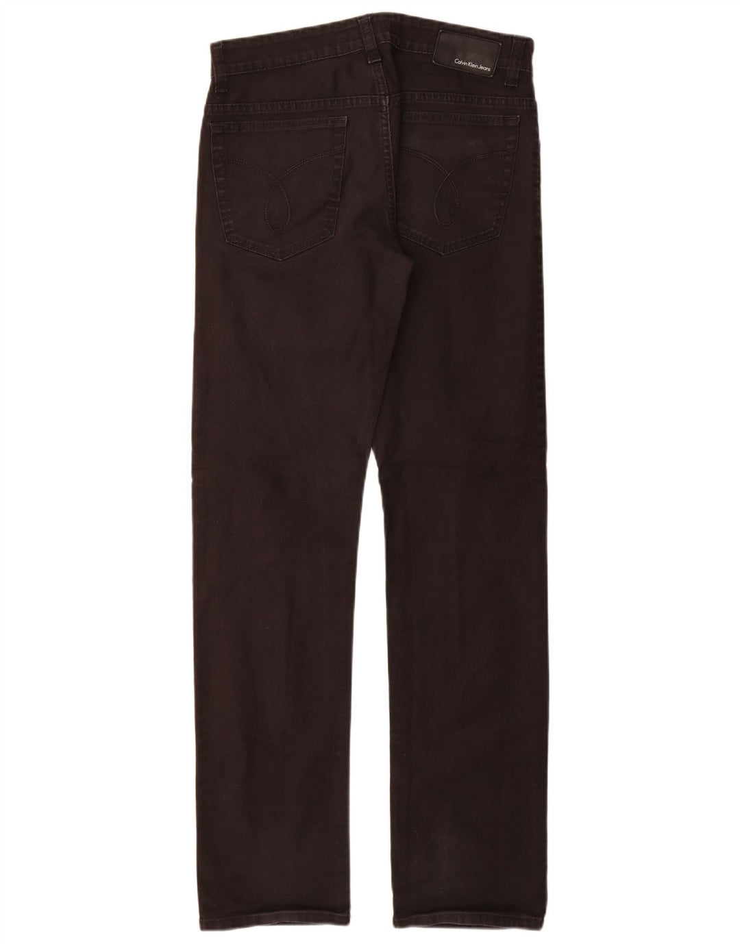 Jeans dritti da uomo Calvin Klein W30 L34 cotone nero