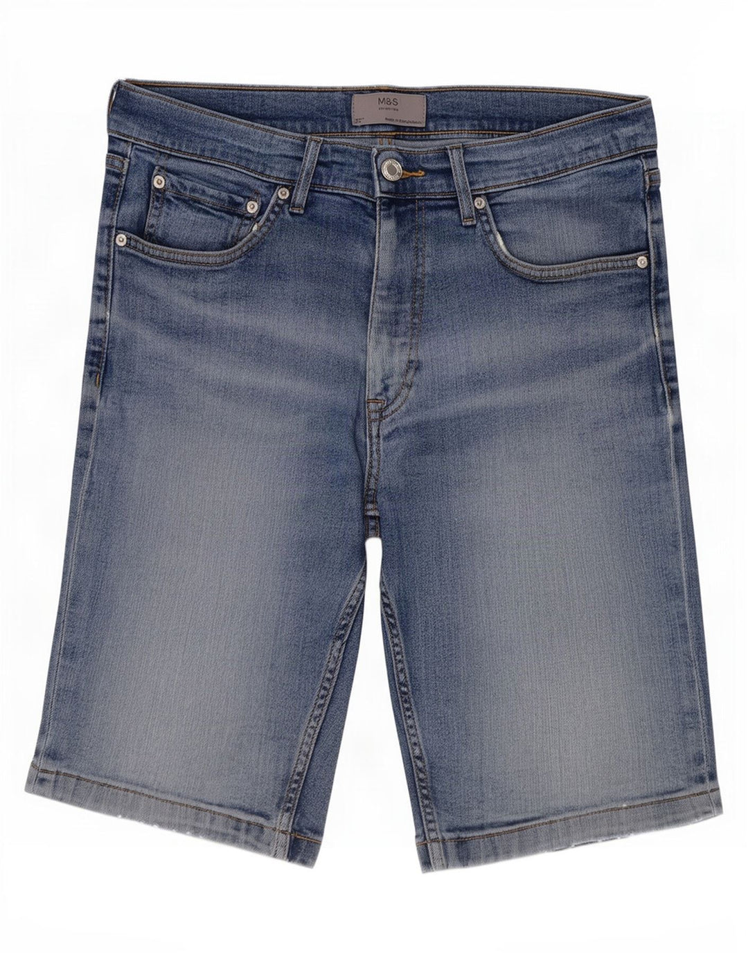 Pantaloncini di jeans da uomo Marks & Spencer medi W32 cotone blu
