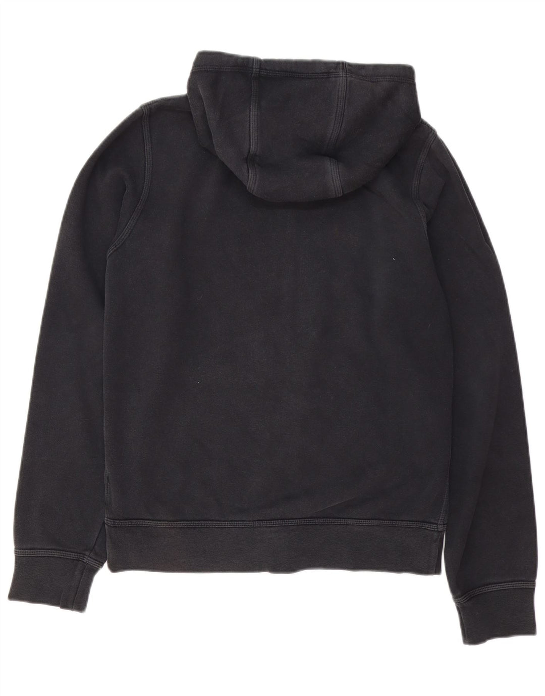 Felpa con cappuccio e zip Nike da uomo piccola in cotone nero