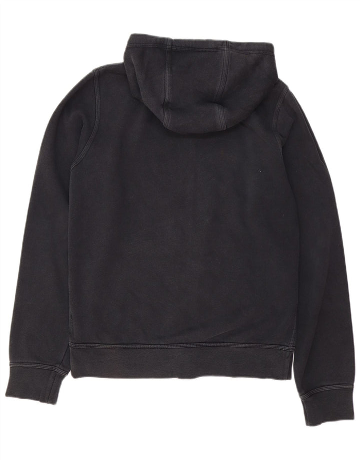 Felpa con cappuccio e zip Nike da uomo piccola in cotone nero