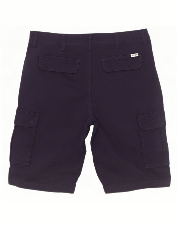 Pantaloncini cargo Casey da uomo Wrangler W33 cotone blu navy medio