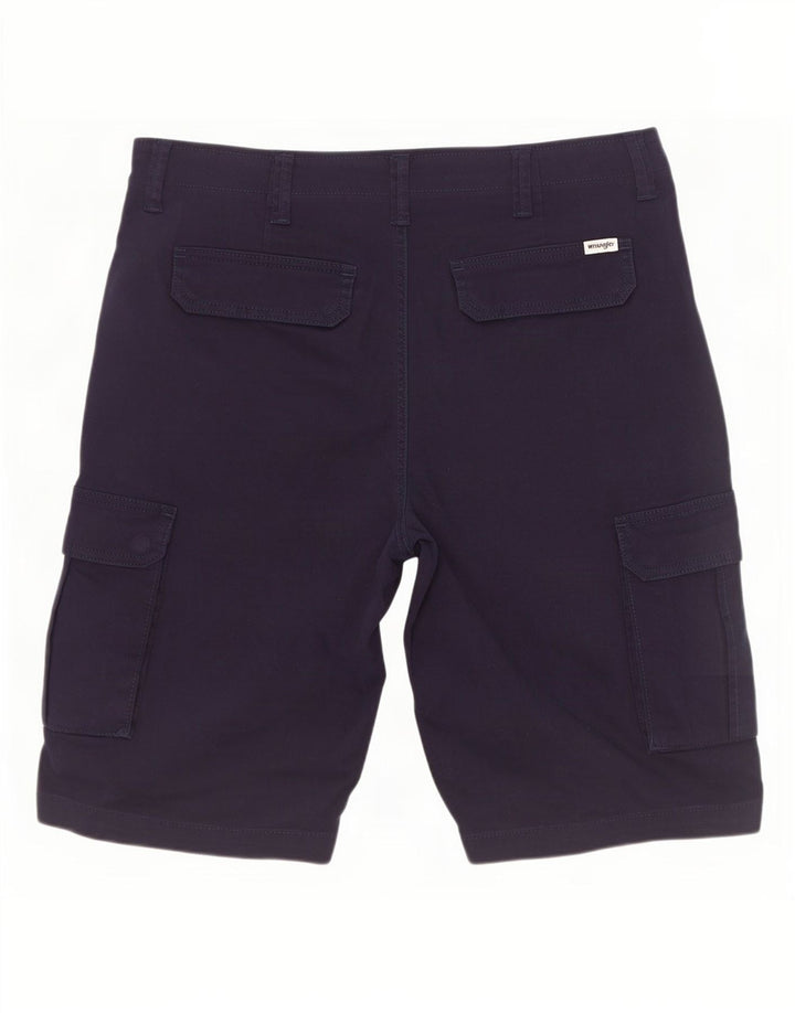 Pantaloncini cargo Casey da uomo Wrangler W33 cotone blu navy medio