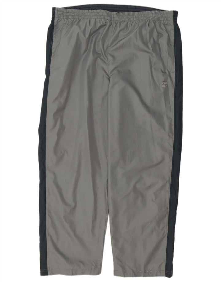 Pantaloni da tuta da uomo Starter Large in poliestere color block grigio