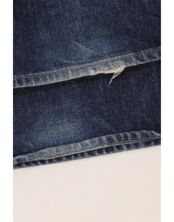 Jeans dritti da uomo Diesel W38 L30 in cotone blu navy