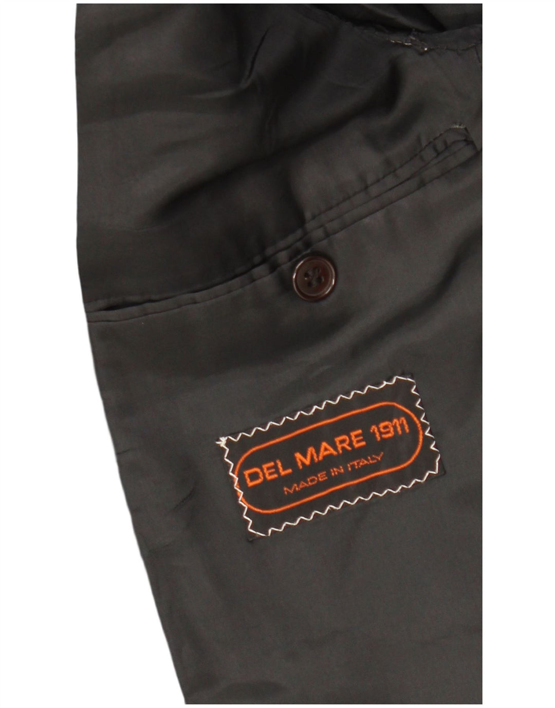 Giacca blazer da uomo a 1 bottone DEL MARE 1911 UK 38 media nera