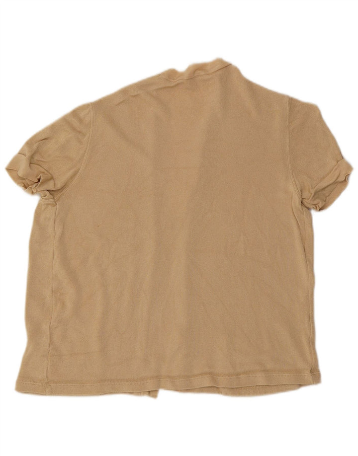 Maglione cardigan aperto a maniche corte da donna Max Mara UK 14 Beige medio