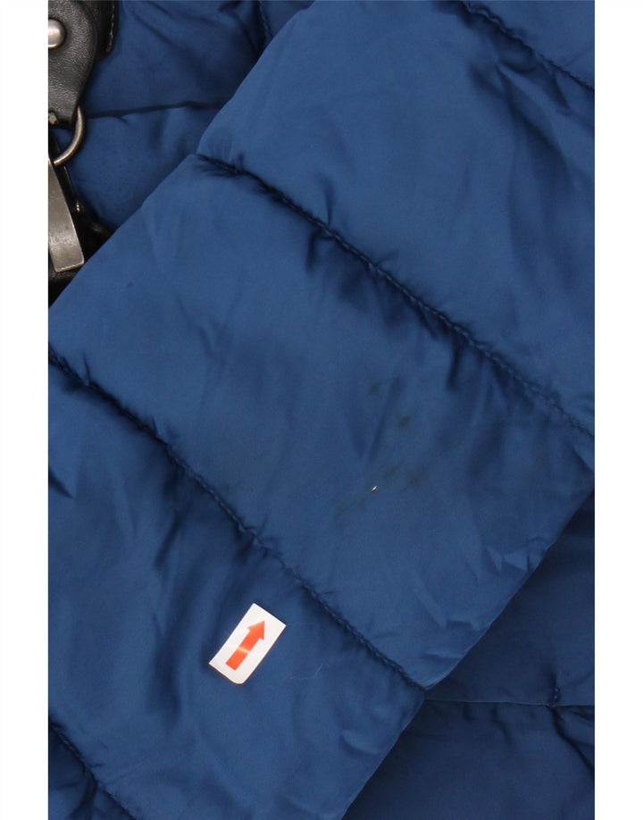 Giacca imbottita con cappuccio da donna SISLEY UK 12 Poliestere blu medio