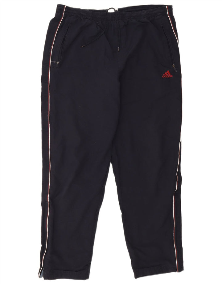 Pantaloni da tuta da uomo Adidas XL poliestere blu navy