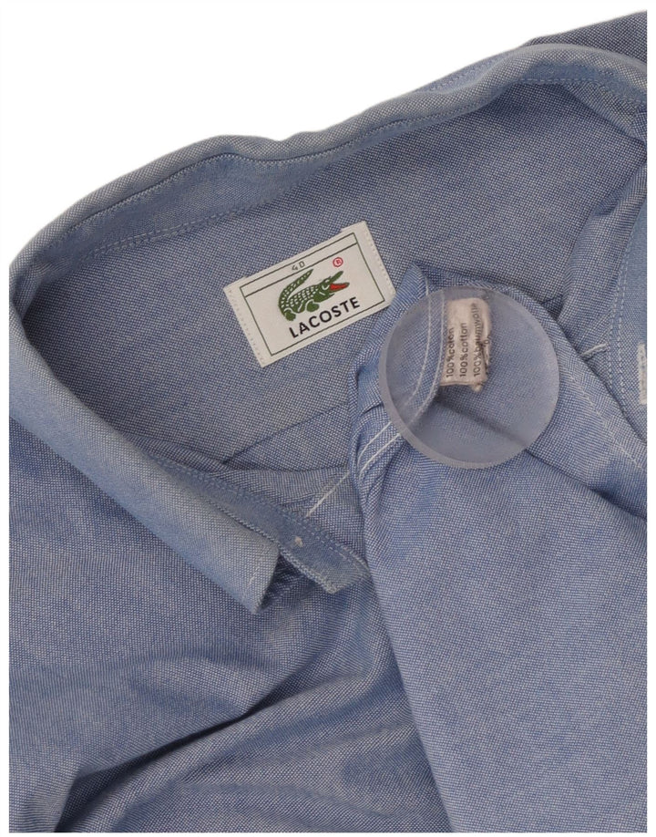 Camicia da uomo Lacoste taglia 40 cotone blu medio