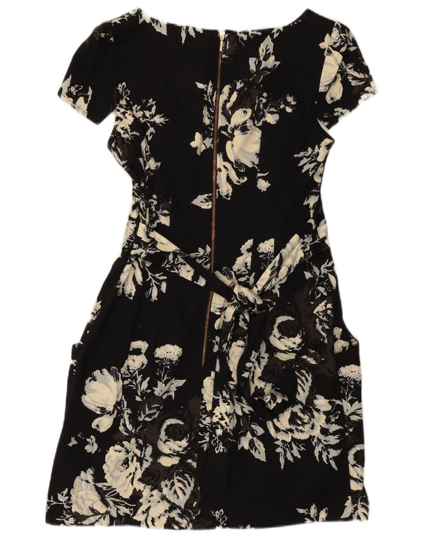 CLOSET Abito tubino da donna UK 12 Cotone floreale nero medio