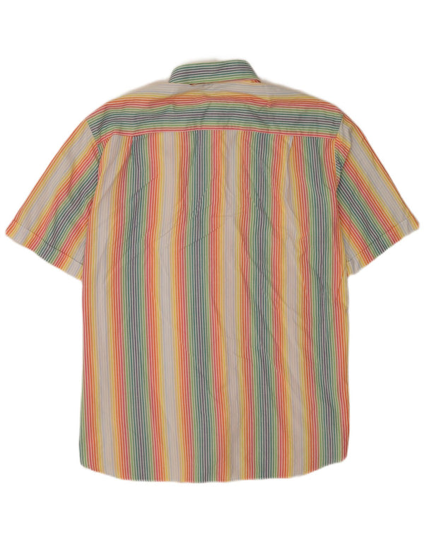Camicia a maniche corte da uomo Paul & Shark taglia 44 XL gessato multicolore