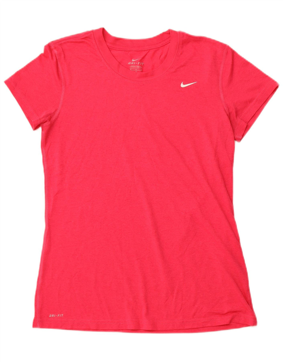T-shirt NIKE Dri Fit da donna Top UK 12 poliestere rosa medio