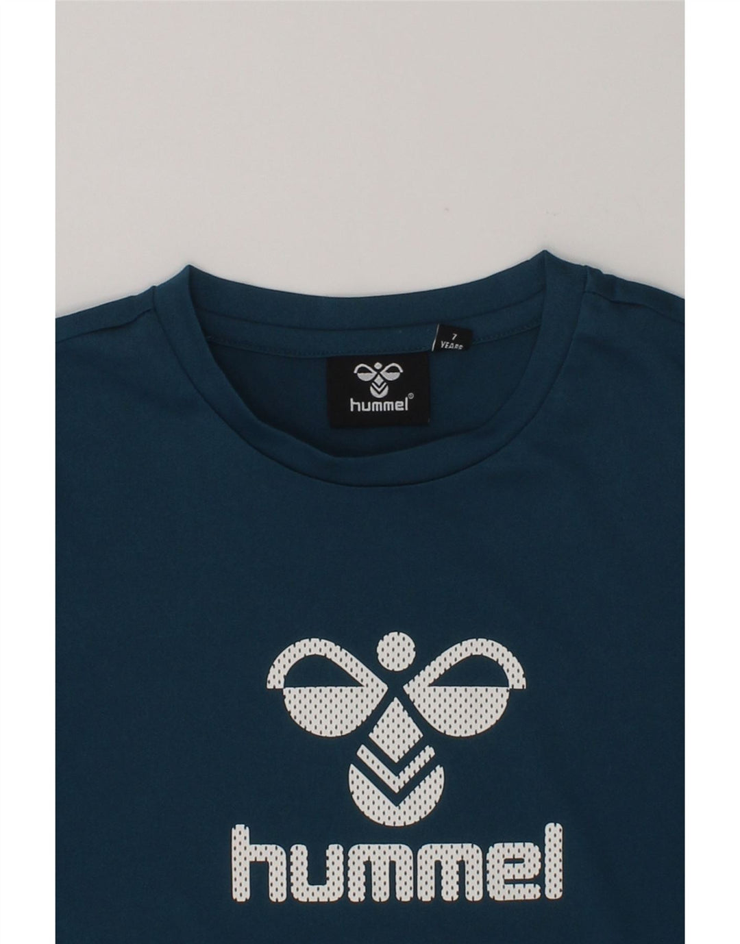 HUMMEL Boys Graphic T-Shirt Top 6-7 Years Navy Blue Polyester | Vintage Hummel | Thrift | Second-Hand Hummel | Used Clothing | Messina Hembry 