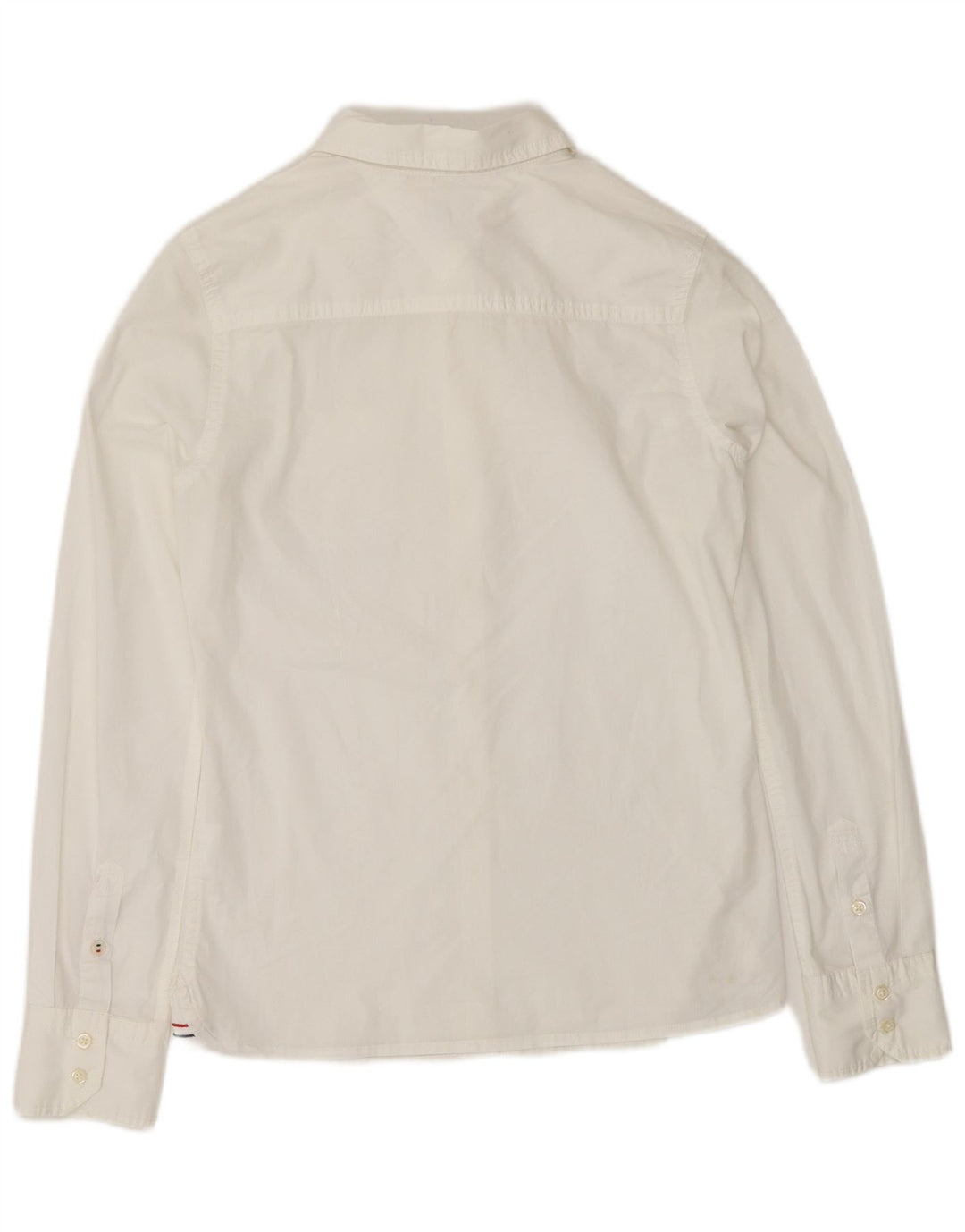 TOMMY HILFIGER Camicia da donna UK 10 Piccola Bianca
