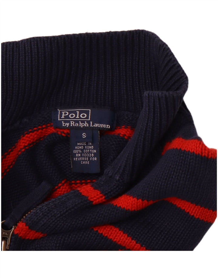 POLO RALPH LAUREN Maglione maglione con zip per ragazzi 7-8 anni piccolo blu navy