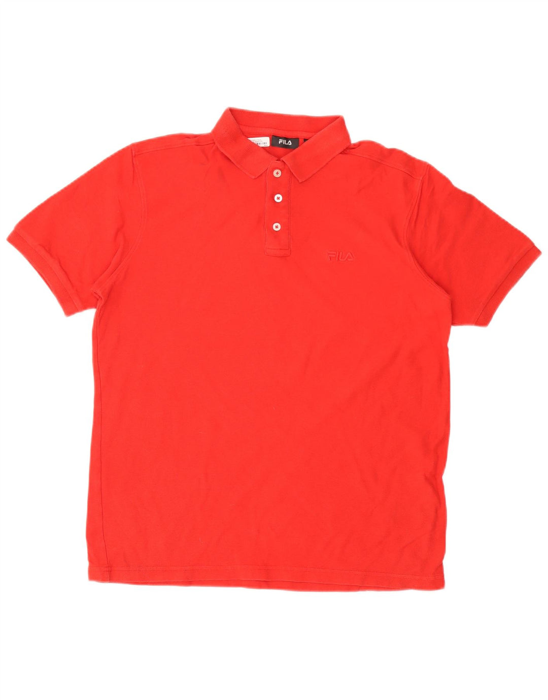 Polo da uomo FILA grande rossa in cotone