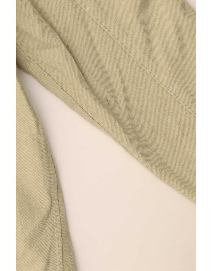 Camicia in denim oversize da donna Zara UK 10 piccola in cotone beige
