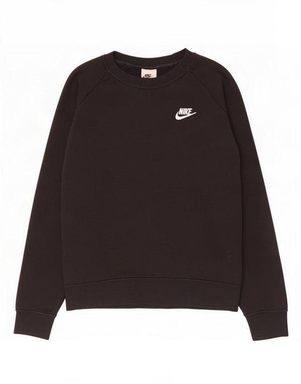 Felpa da donna Nike Jumper UK 14 Medium Black Cotton