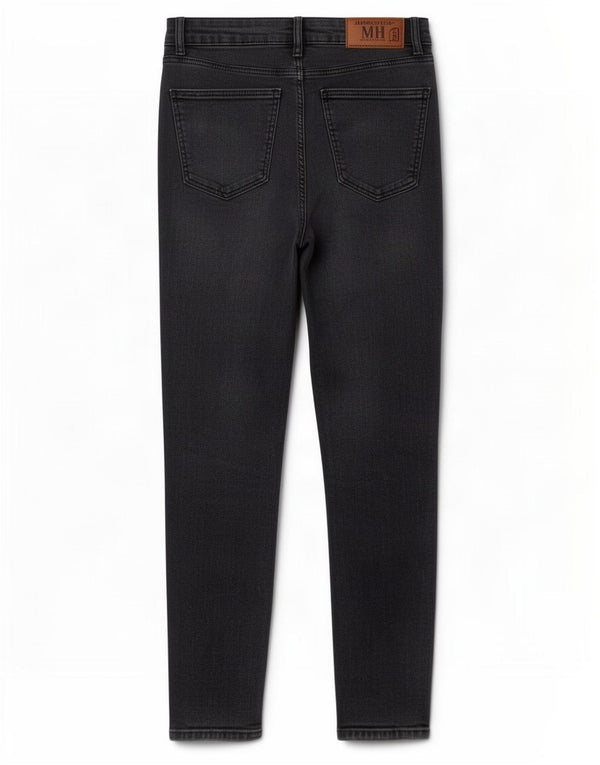 Jeans skinny da donna Zara EU 42 Large W32 L27 cotone nero
