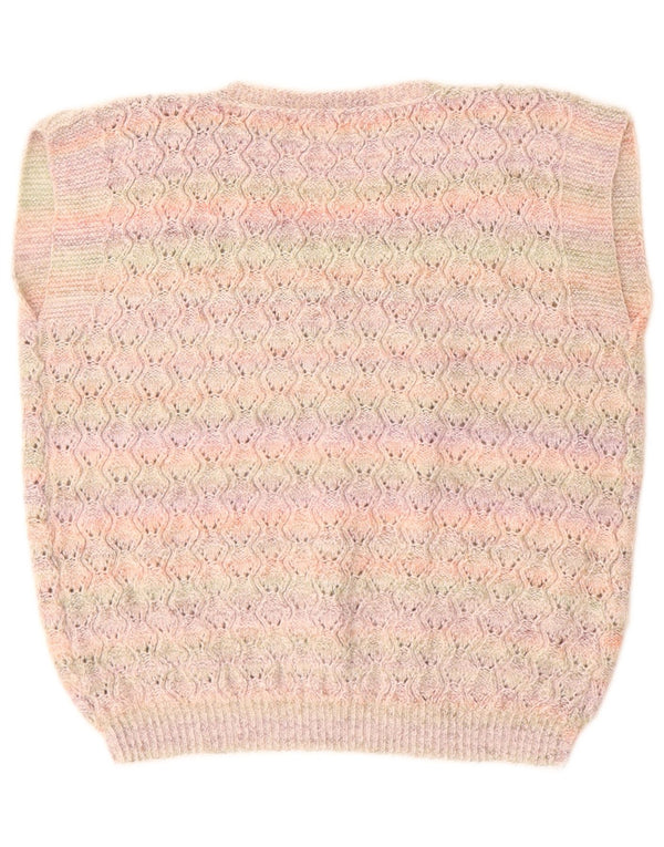 Canotta da donna VINTAGE UK 16 Large Pink Striped