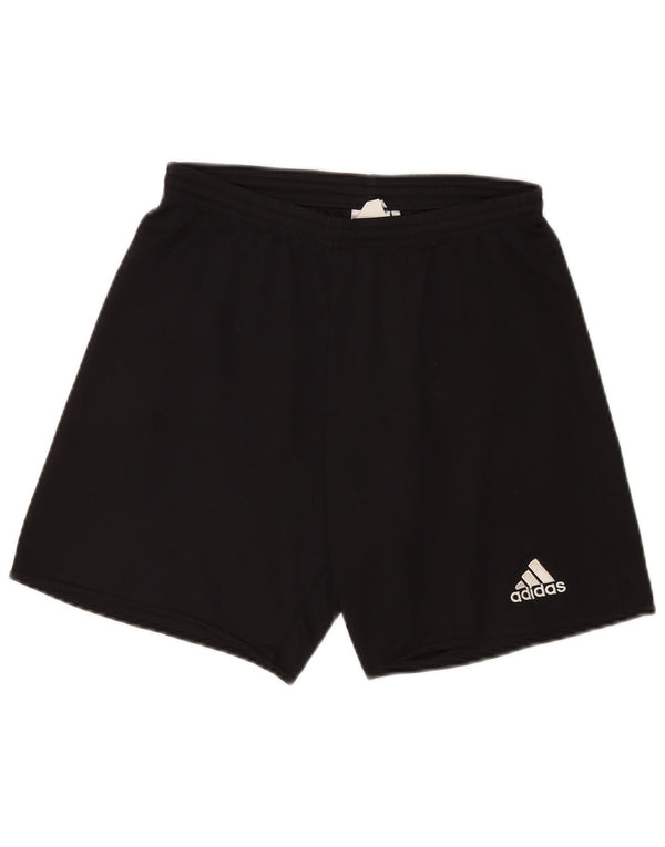 Pantaloncini sportivi regolari da uomo Adidas piccoli in poliestere nero