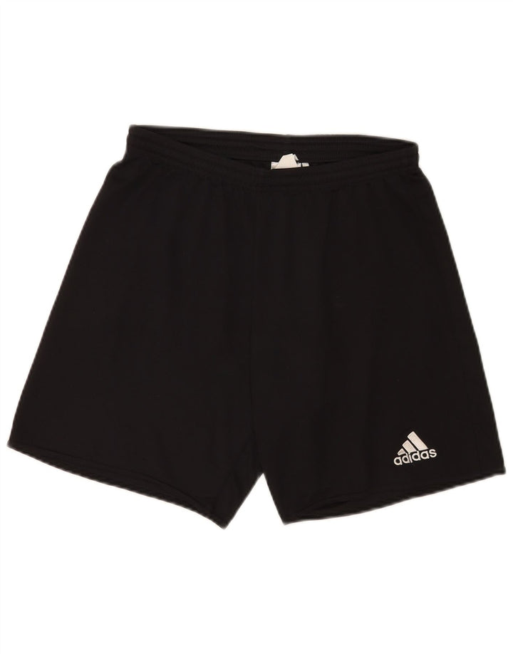 Pantaloncini sportivi regolari da uomo Adidas piccoli in poliestere nero
