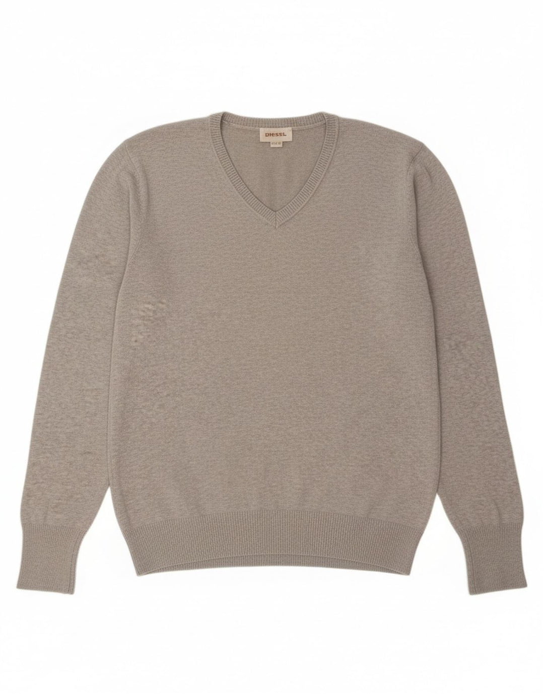 Maglione maglione con scollo a V da donna Diesel UK 14 Grigio medio