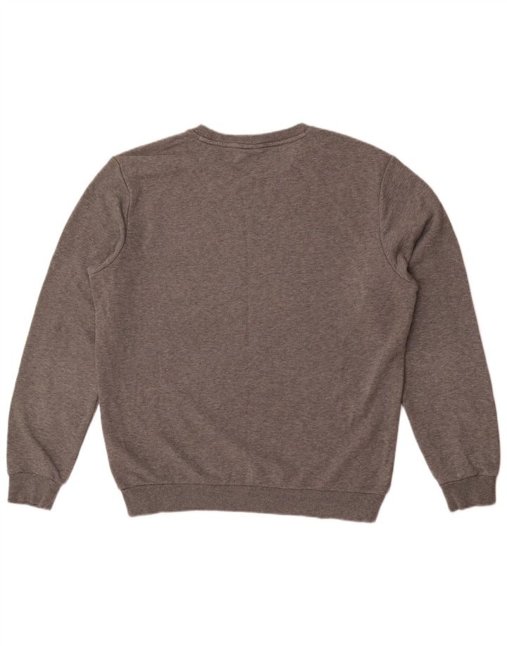 Felpa grafica da uomo Puma Maglione in cotone chiazzato grigio medio