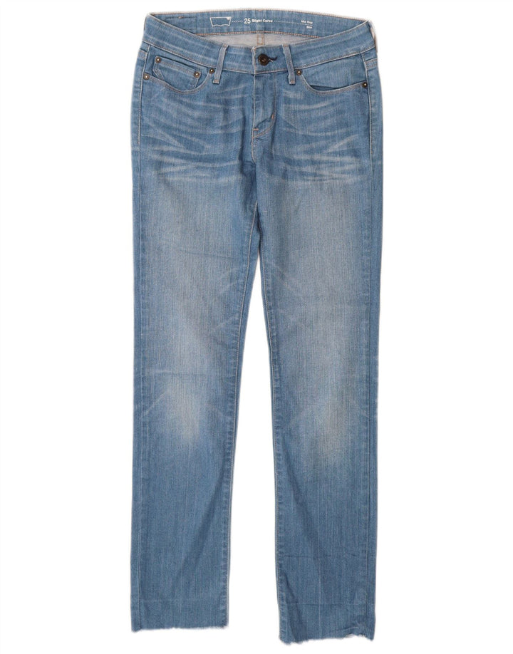 Levi's Jeans slim da donna a vita media con curva leggera W25 L29 cotone blu